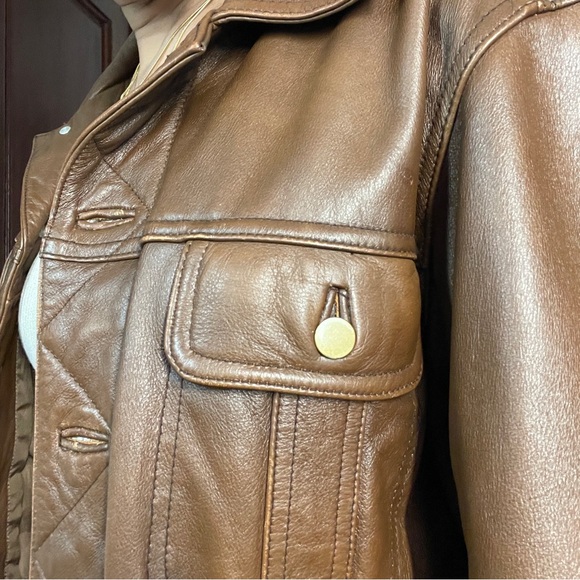 Brown Leather Jacket - Picture 5 of 8